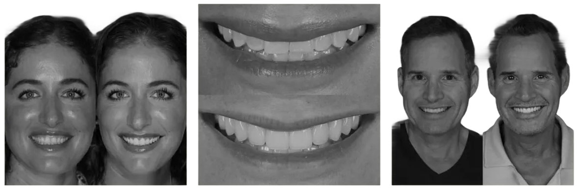 Before and after transformation row 1