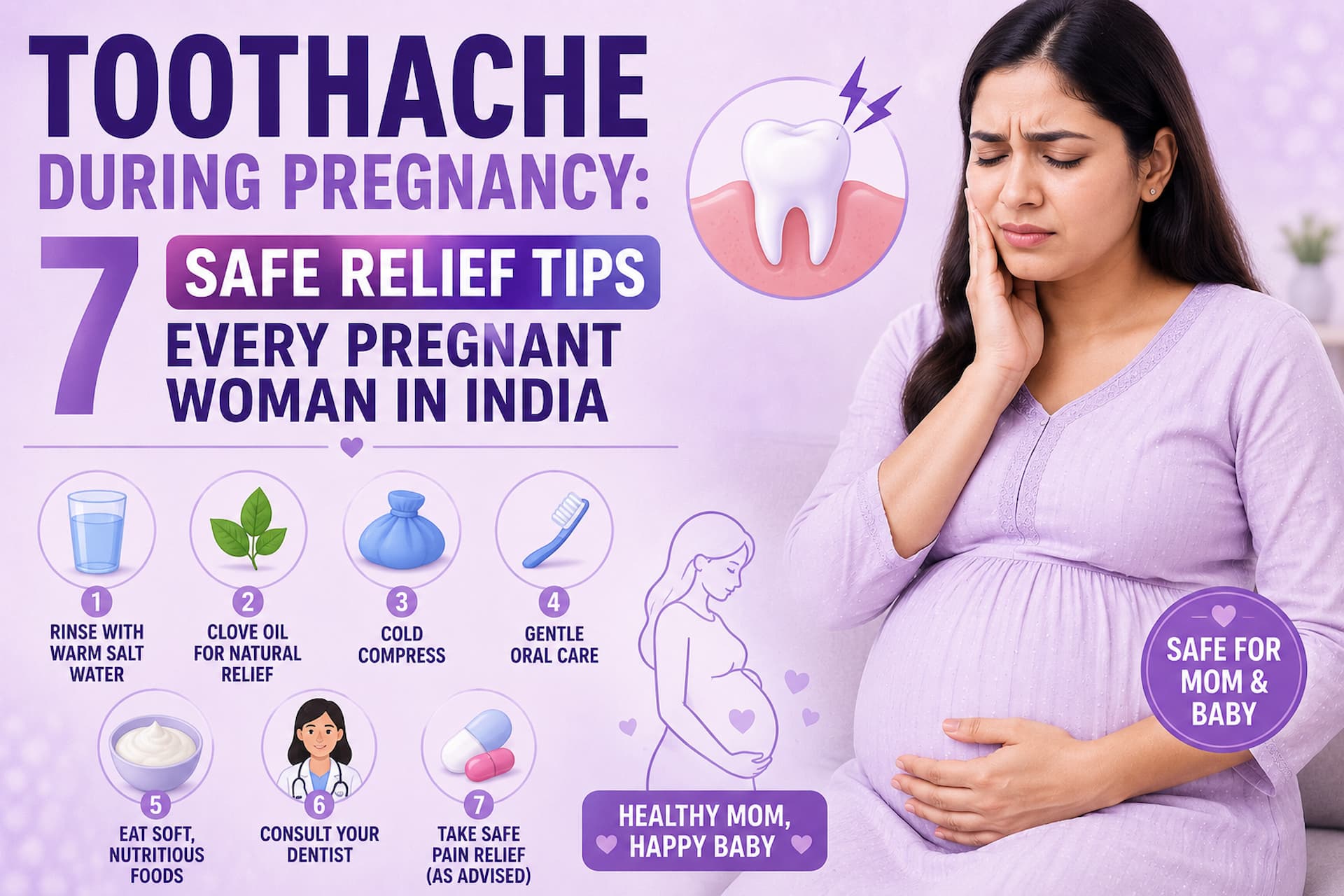 Toothache During Pregnancy: 7 Safe Relief Tips Every Pregnant Woman in India