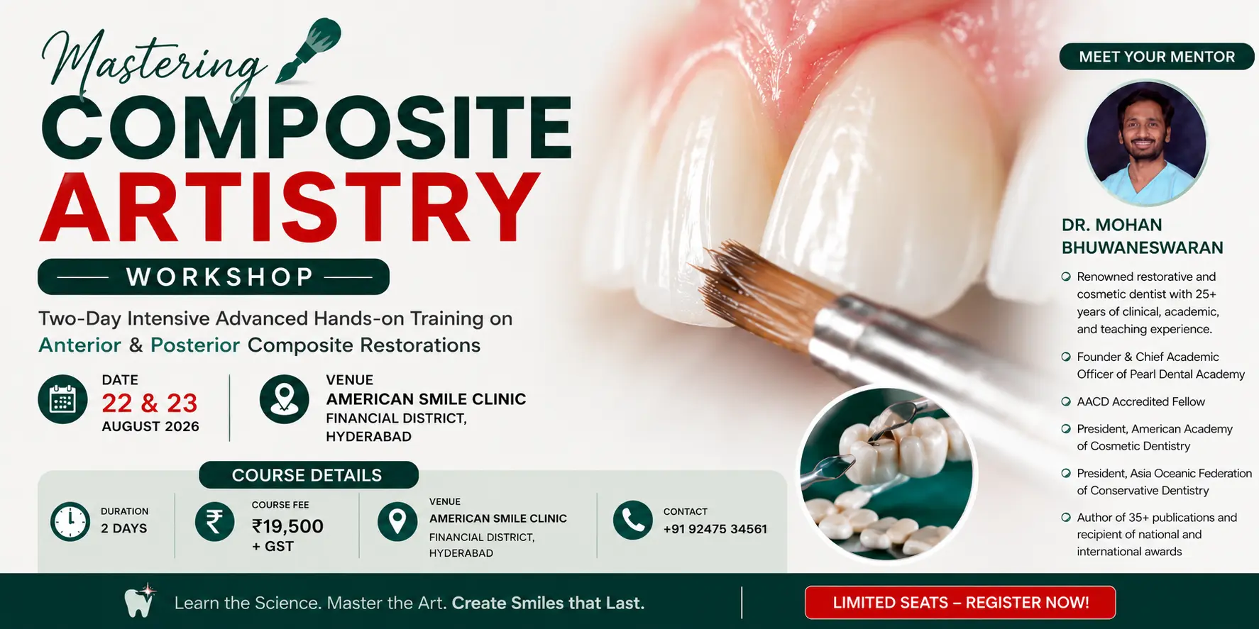 2 Days Mastering Composite Artistry Workshop Course in Hyderabad India