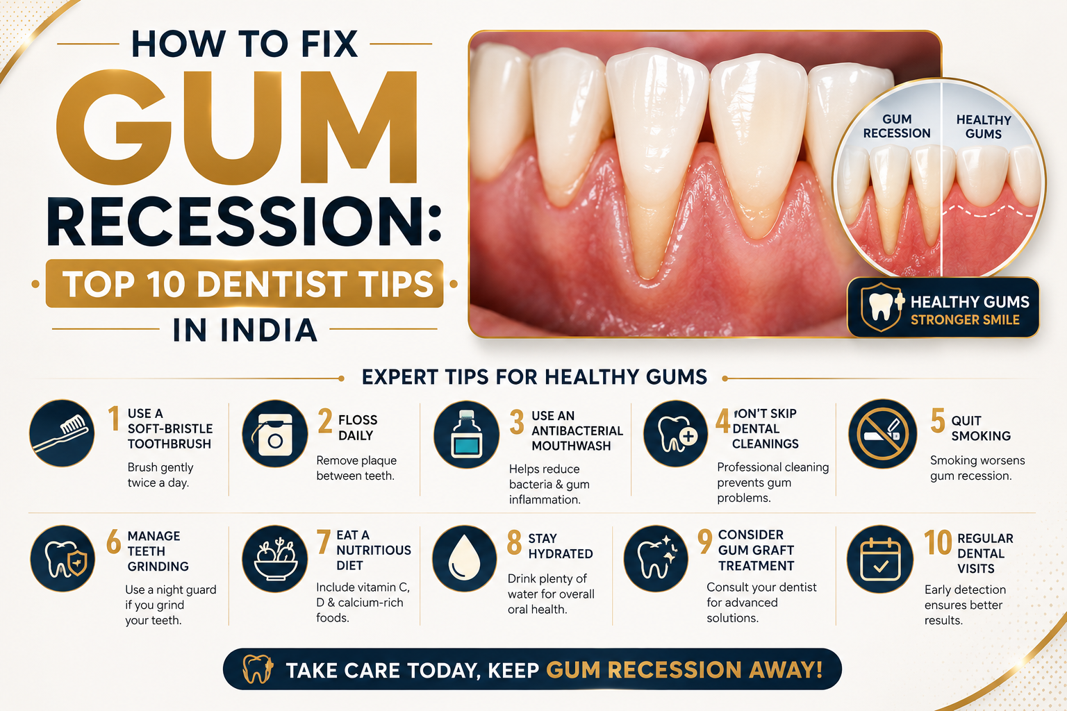 How to Fix Gum Recession Top 10 Dentist Tips in India