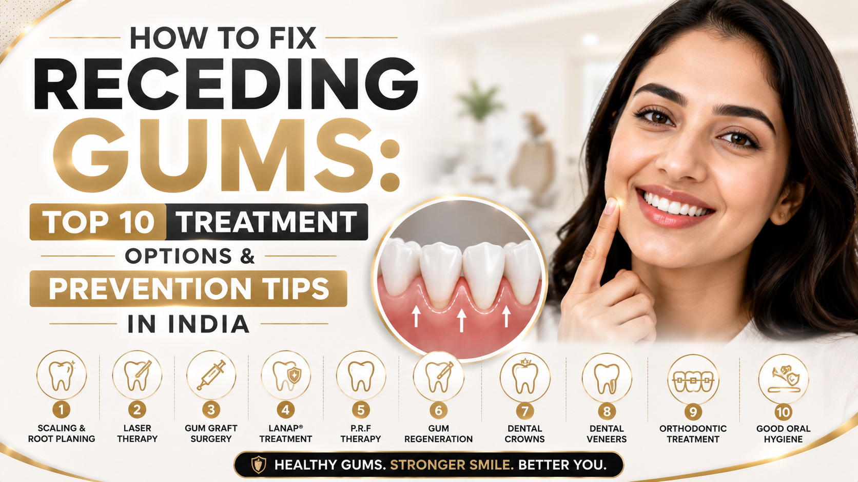 How to Fix Receding Gums Top 10 Treatment Options & Prevention Tips in India