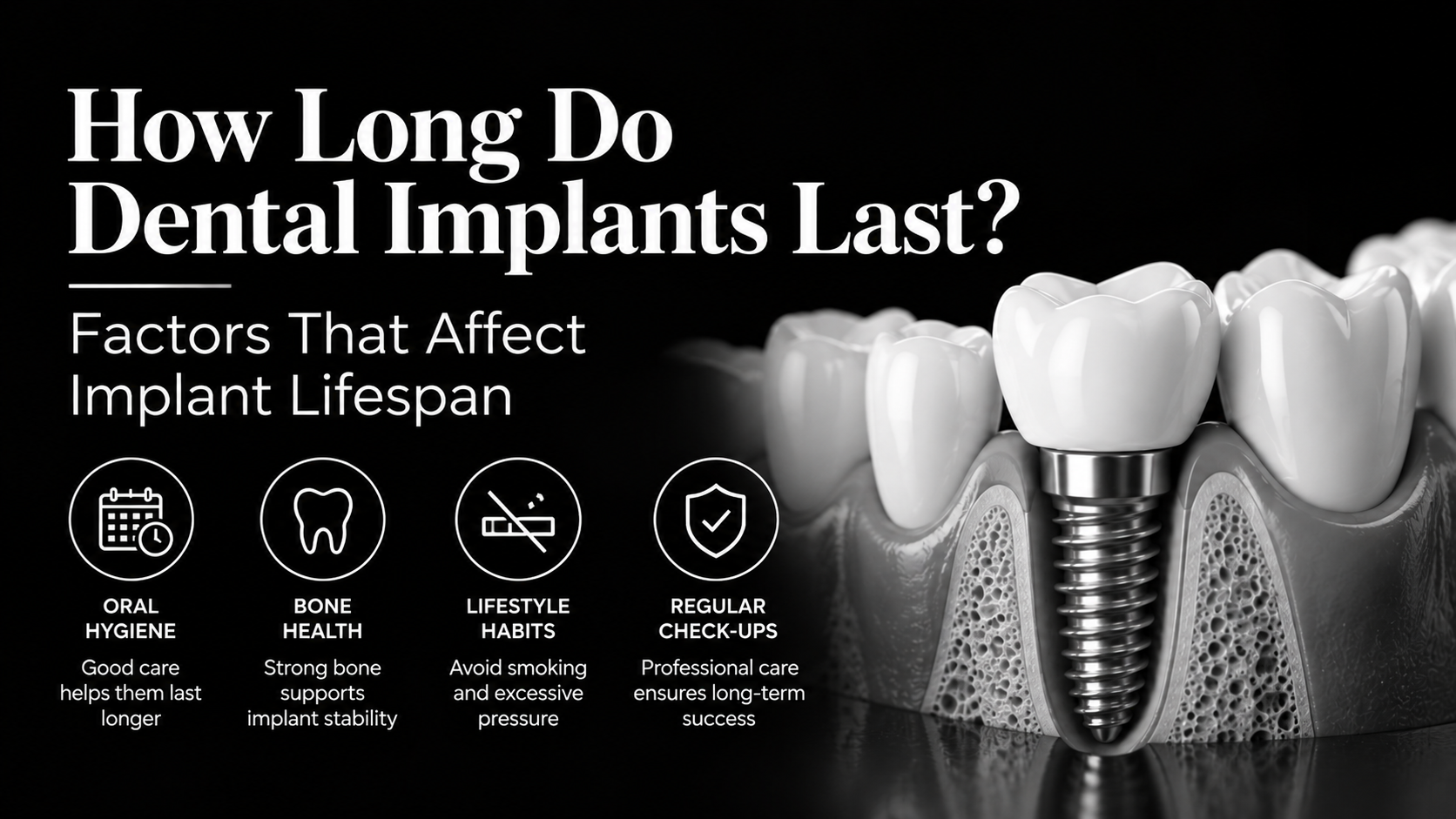 How Long Do Dental Implants Last Factors That Affect Implant Lifespan